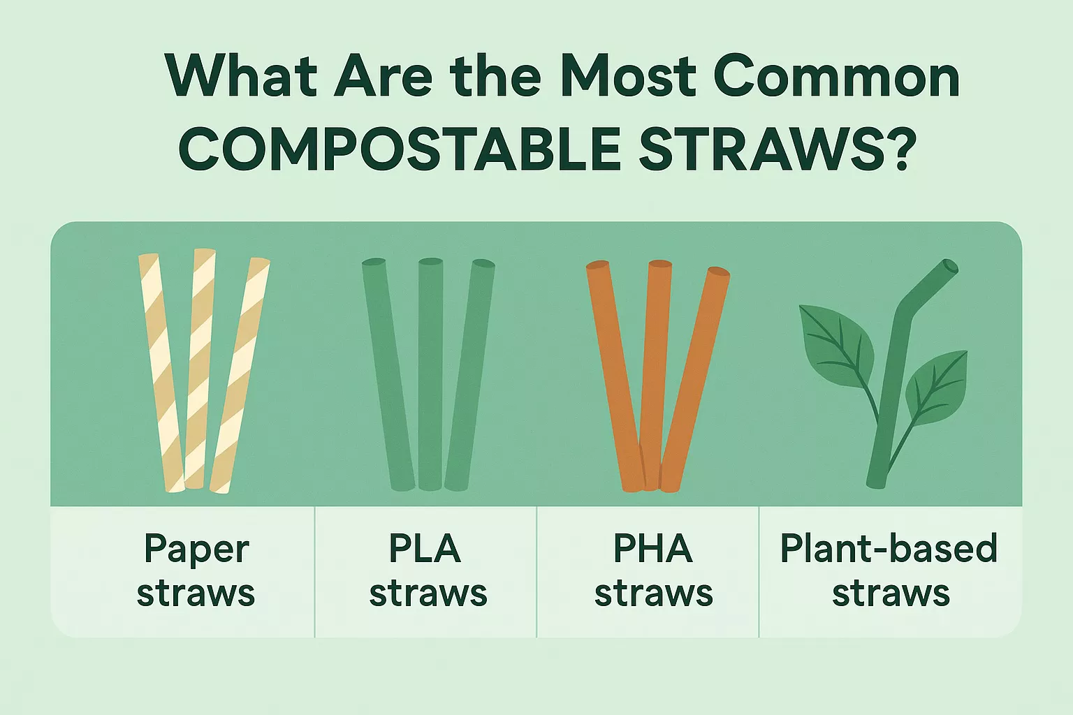 what are the most common compostable straws